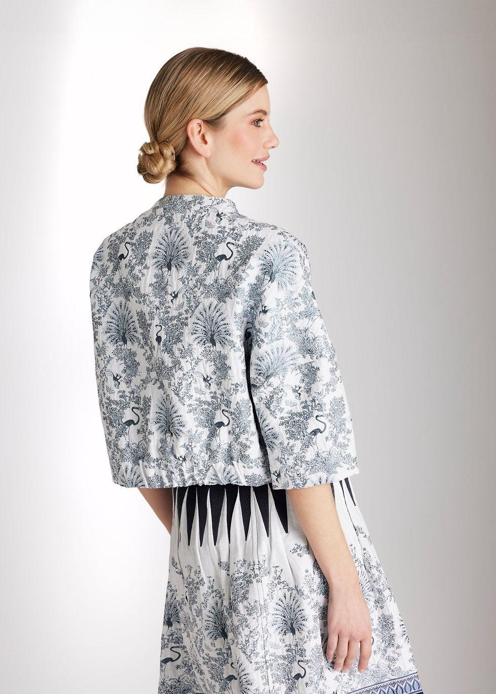 Miniaturbild: FOX'S Kastige Jacke ELOSIA in Jacquard aus Baumwollmix