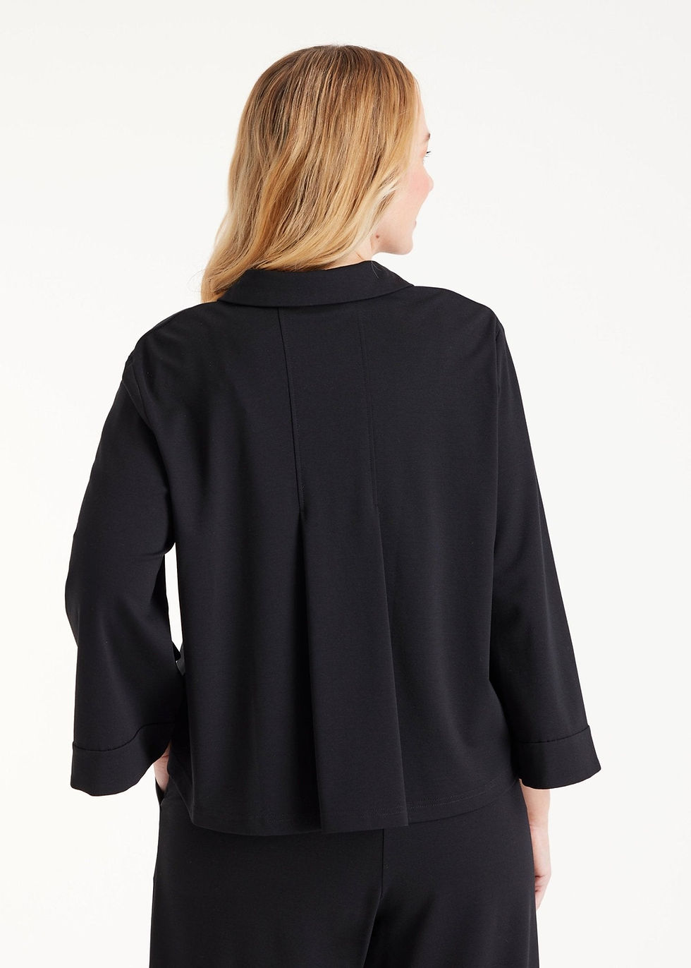 Miniaturbild: FOX'S Kurze Blusenjacke GYAKI aus Viskose-Stretch und Taft