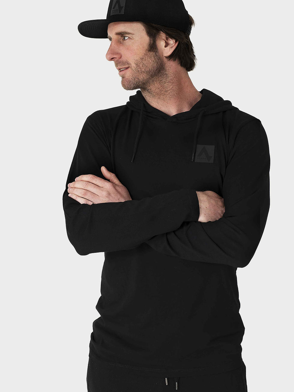 Thumbnail: BASE - M's long and thin hoodie