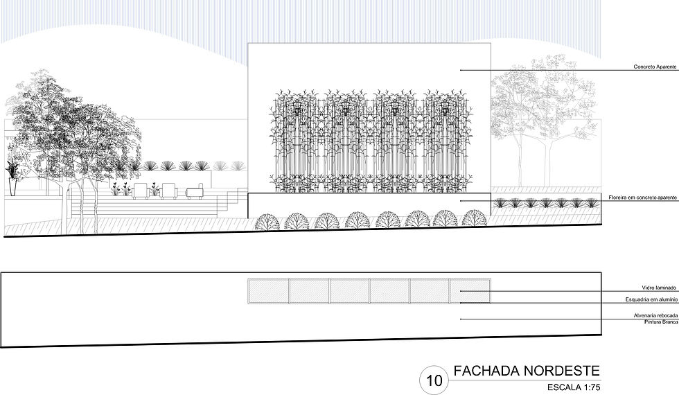 Fachada nordeste
