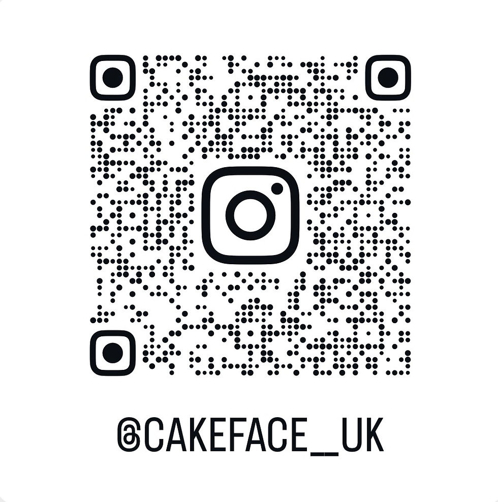 Instagram QR code for Cake Face UK