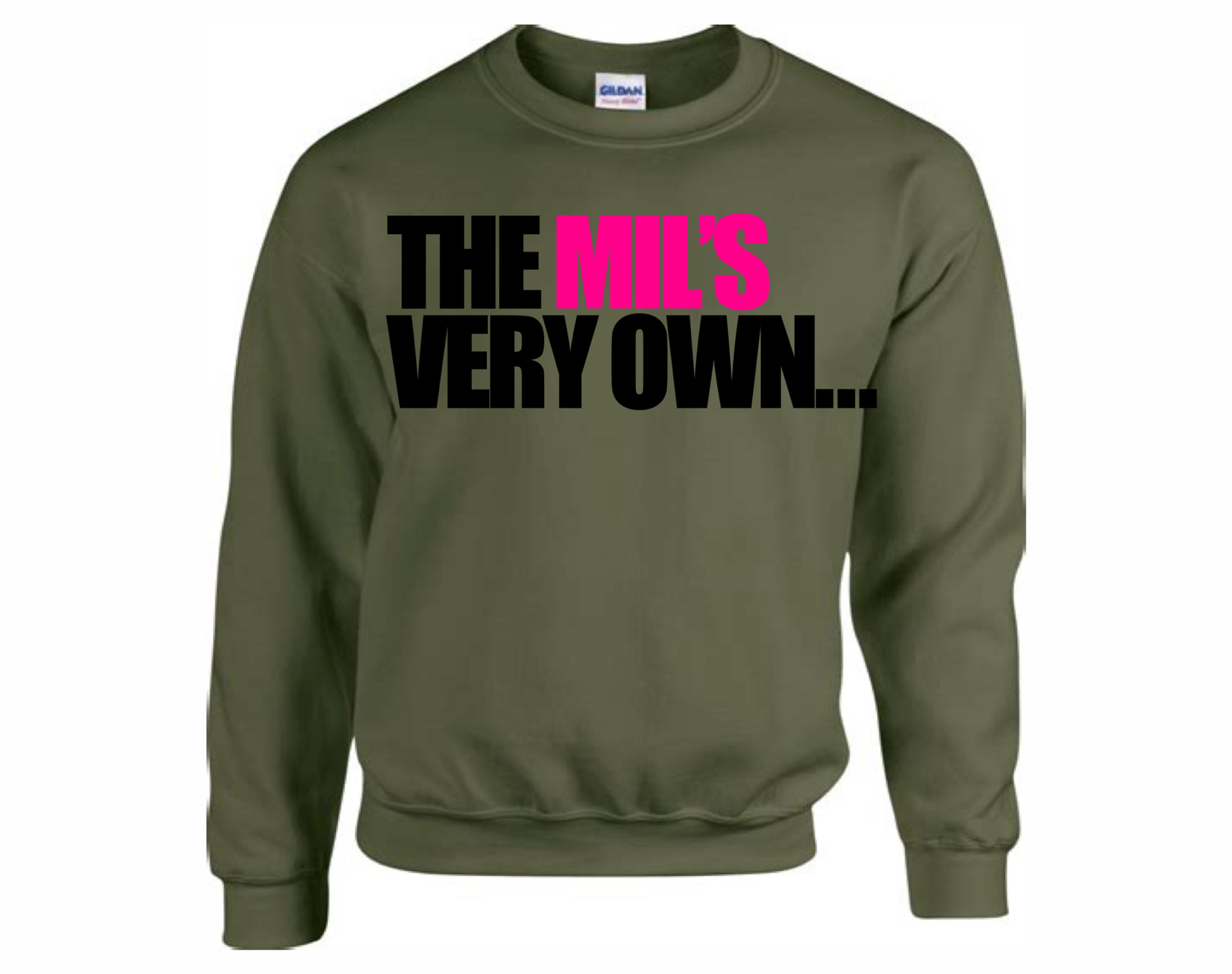 TMVO  -  ARMY GREEN/BLACK/HOT PINK (Crewneck)