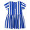 サムネイル： mini rodini Odd stripe SS DRESS BLUE