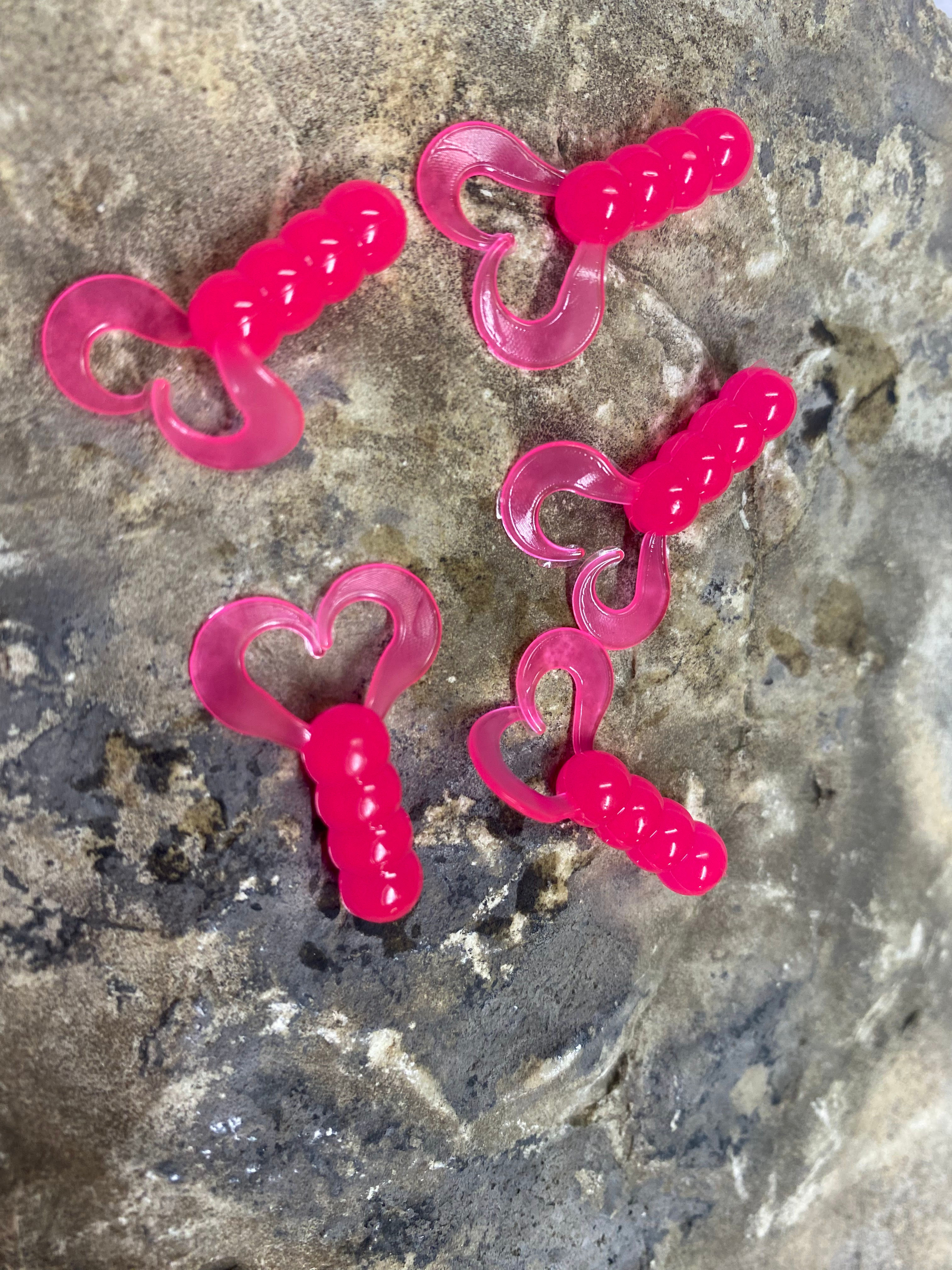 #01200 Lil Trout Bites-Fluorescent Pink