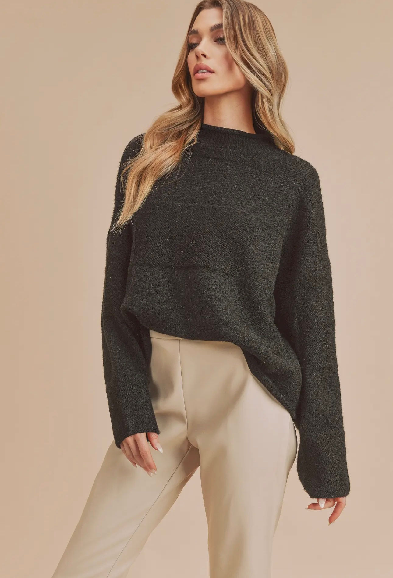 Black Block Sweater