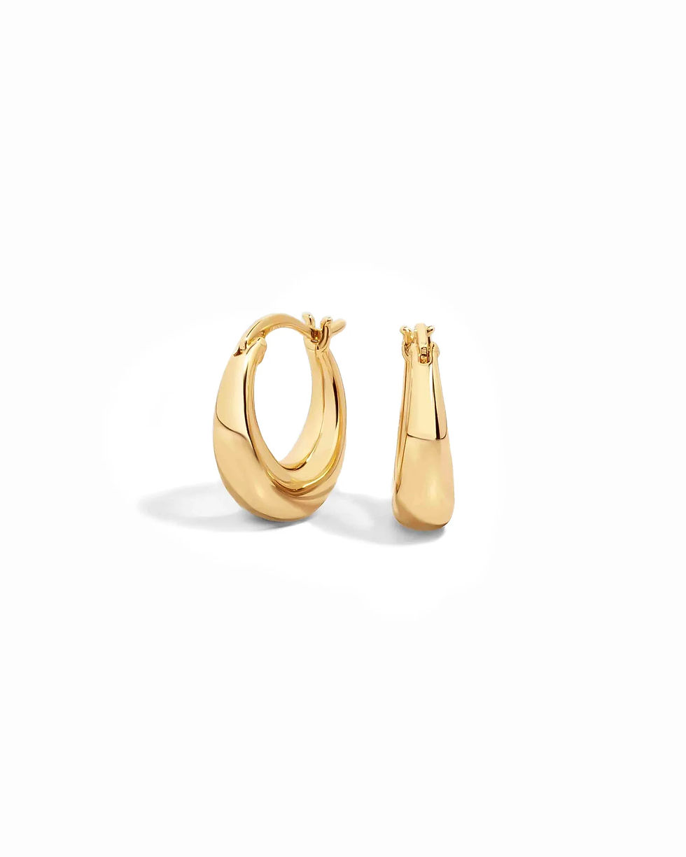 Thumbnail: Chunky Hoops | Gold