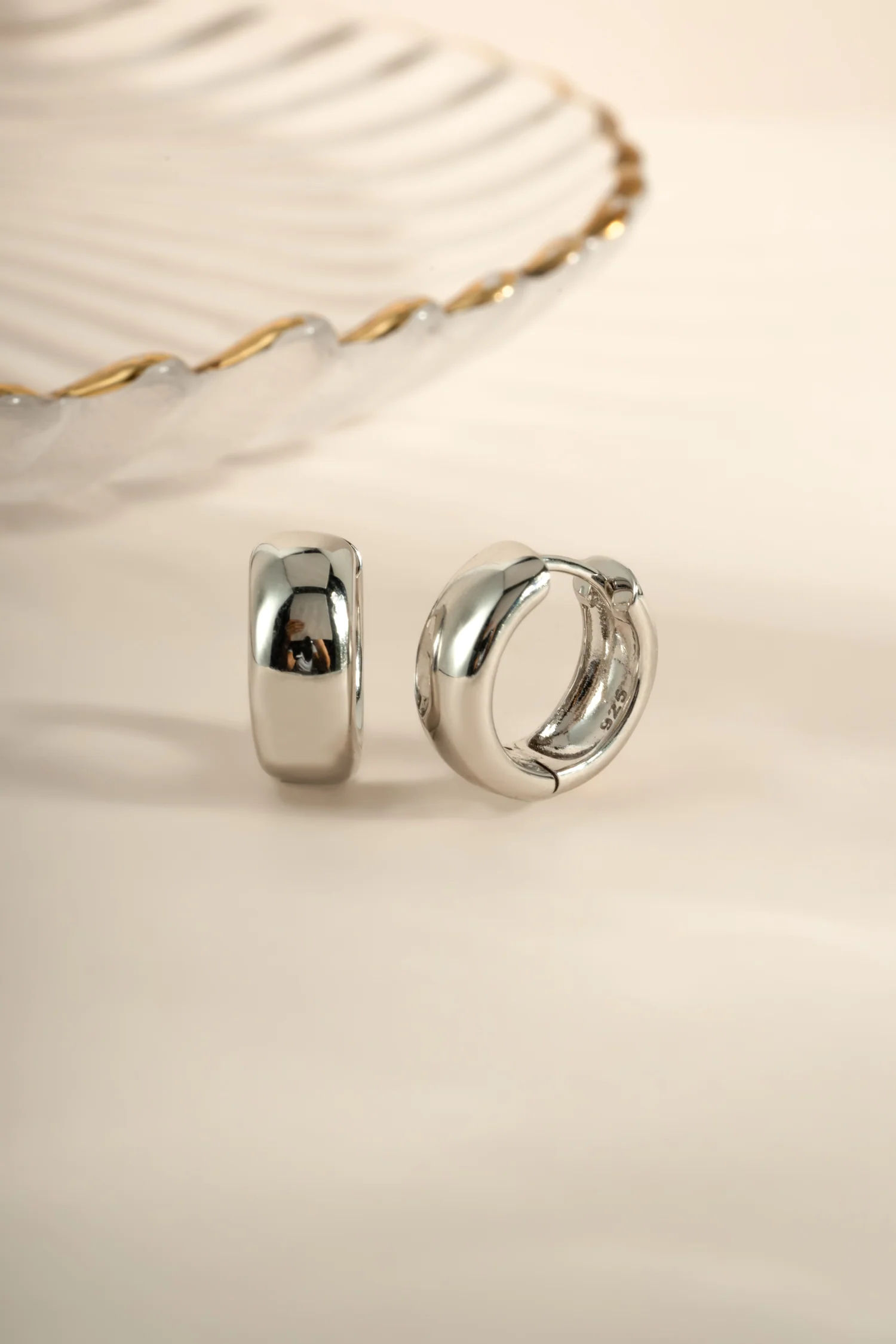 Chunky Huggies | Silver