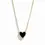 Thumbnail: Black Onyx Heart Necklace | Gold