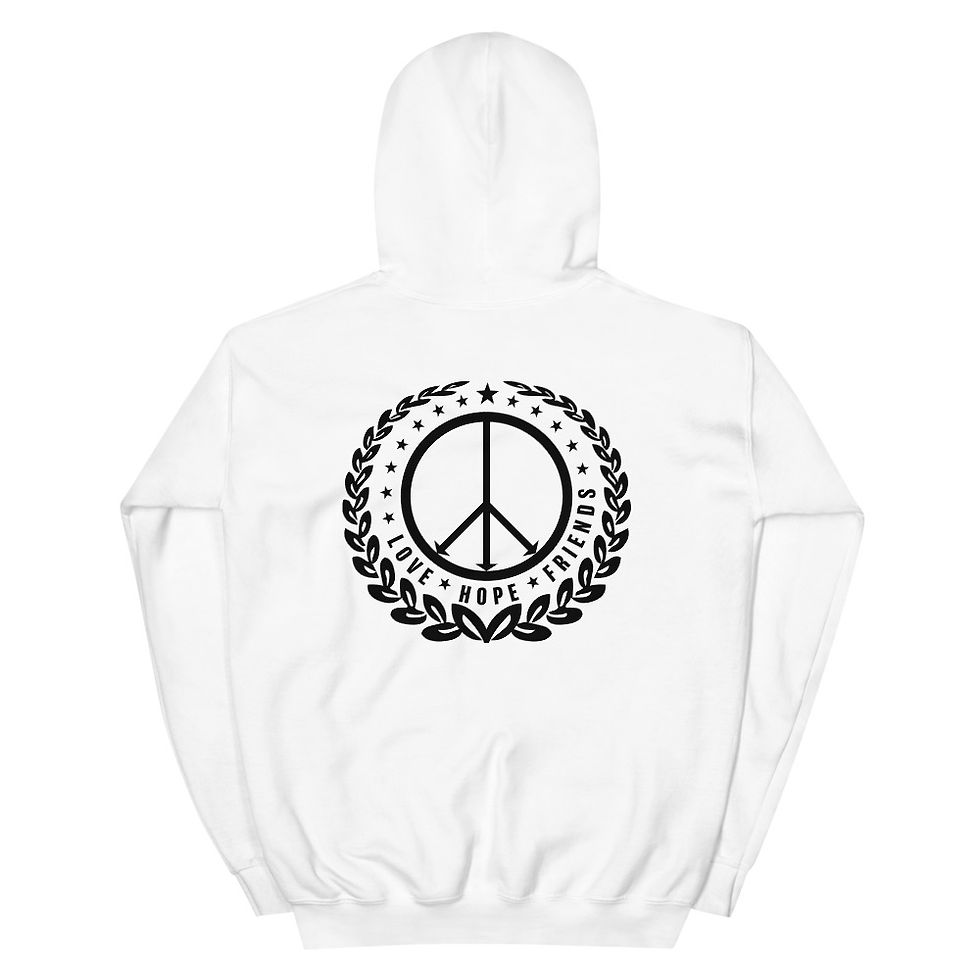 Thumbnail: ©WOLFQUEENS "Peacetime" hoodie (White Only)