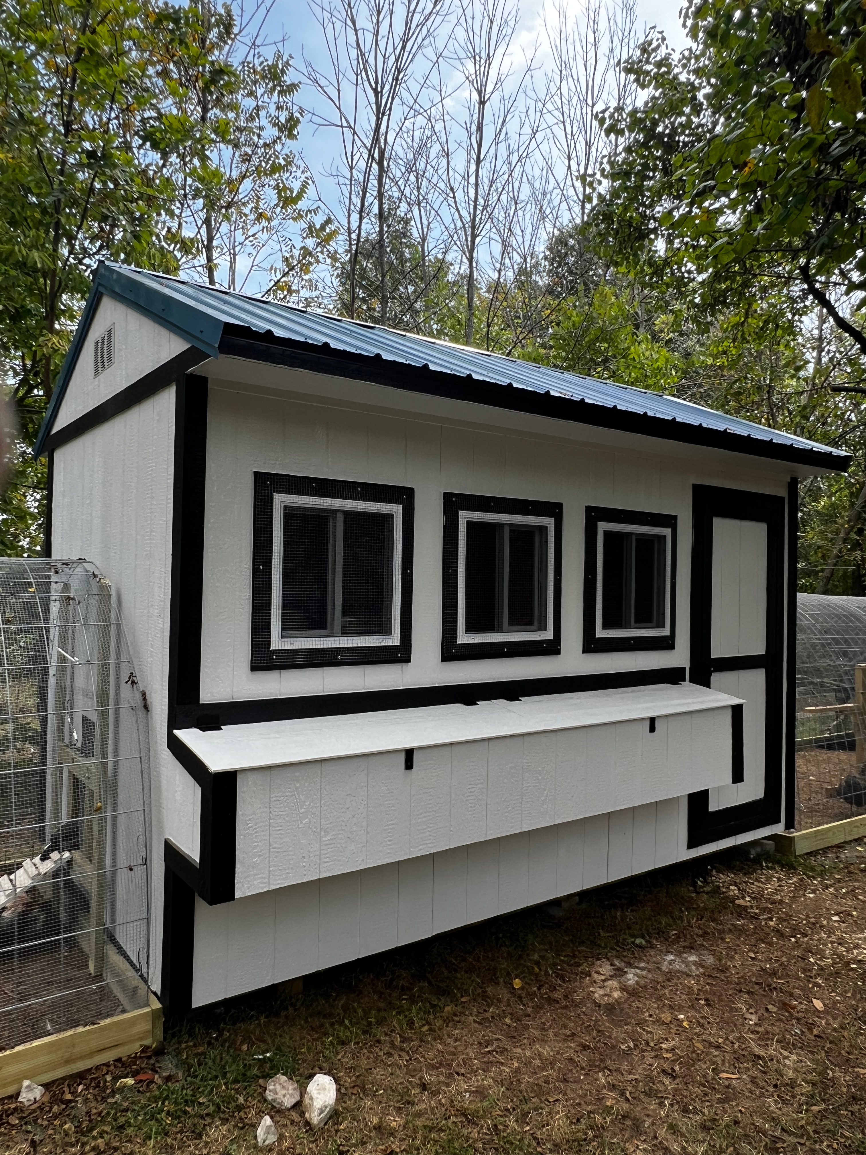 8'x14' Dual Flock Coop - Optional Runs
