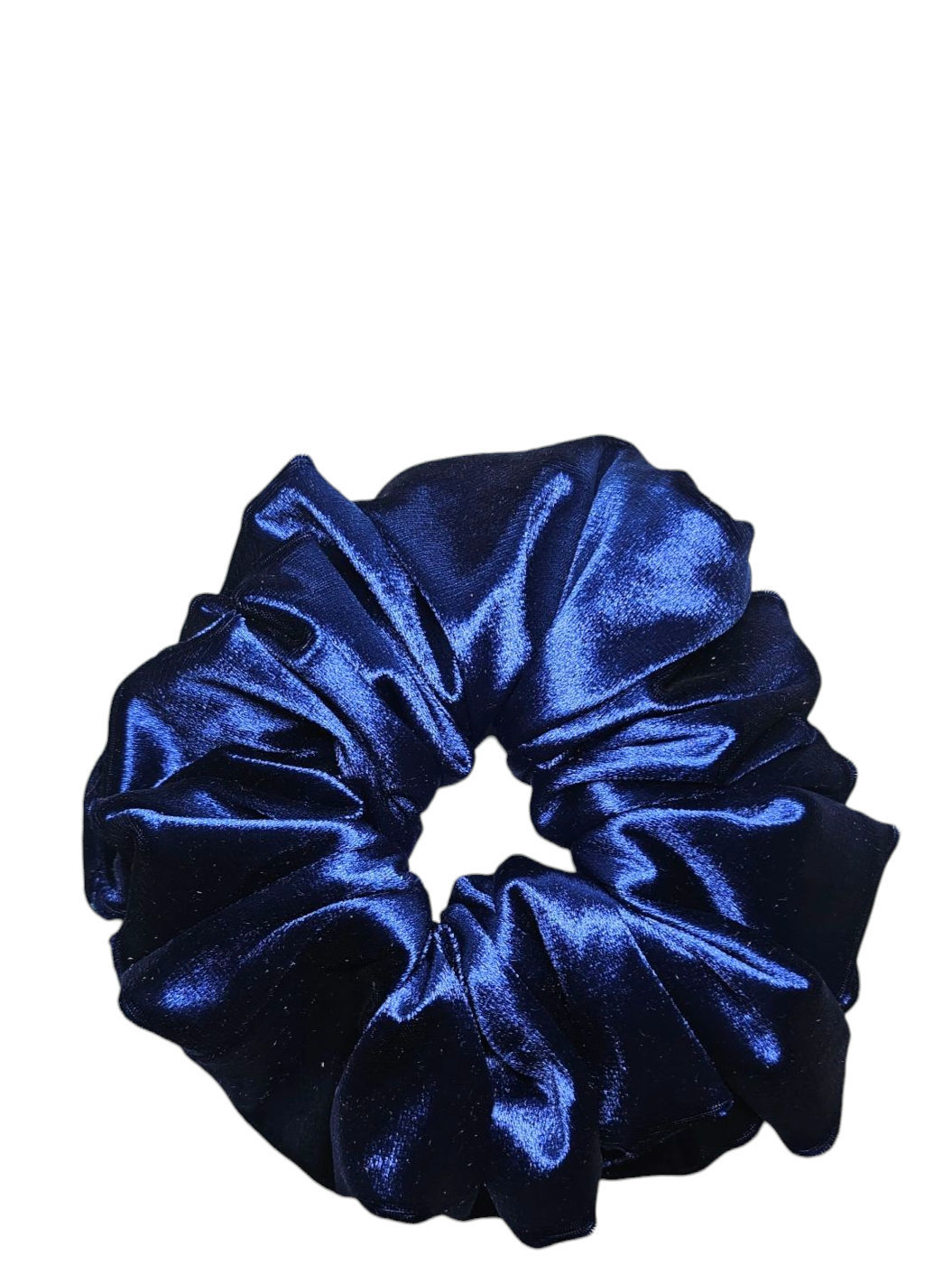 LARGE -  Sapphire Velvet  Scrunchie