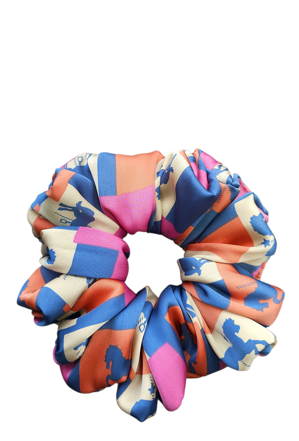 LARGE - Pegasus Satin Scrunchie