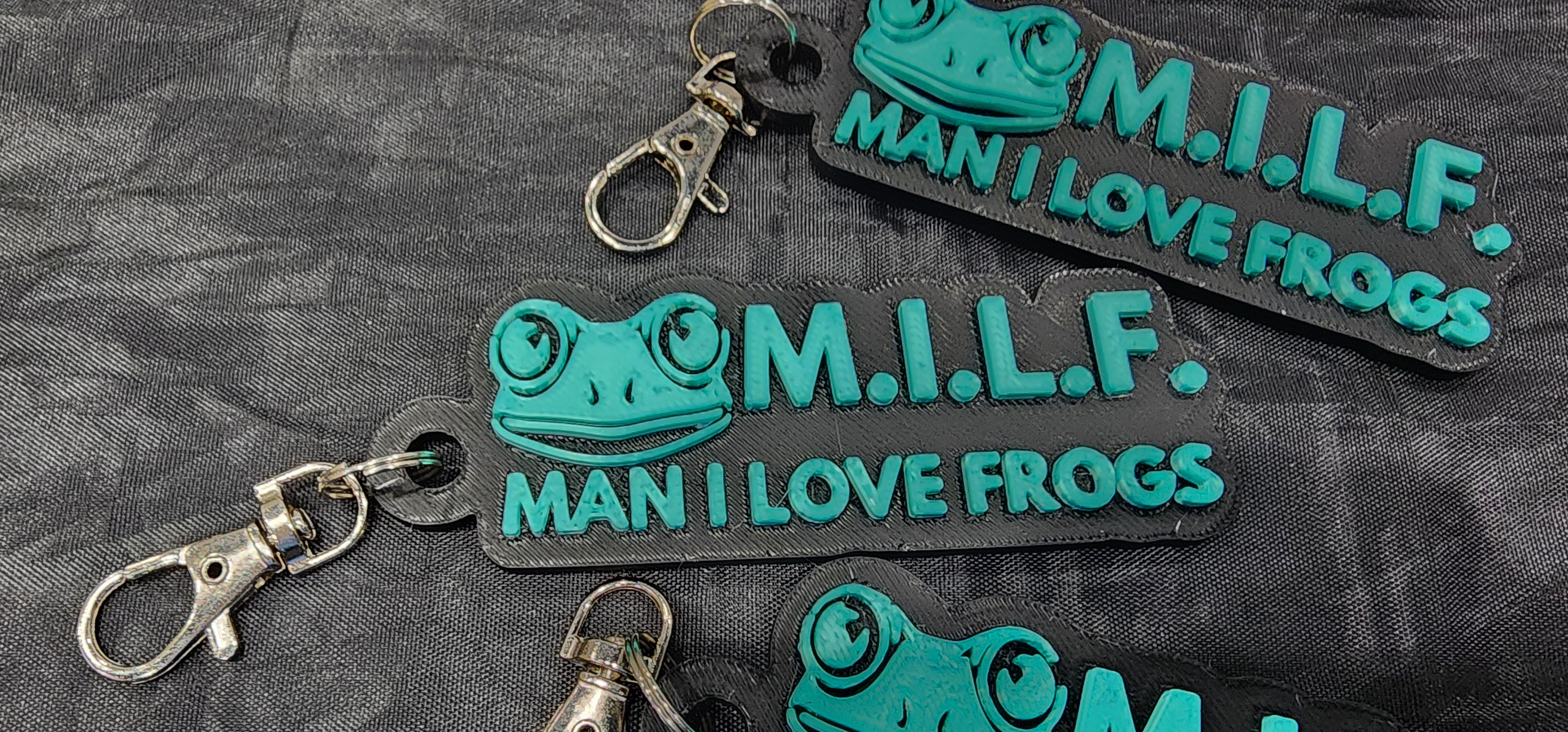 M.I.L.F Man I Love Frogs Keychain