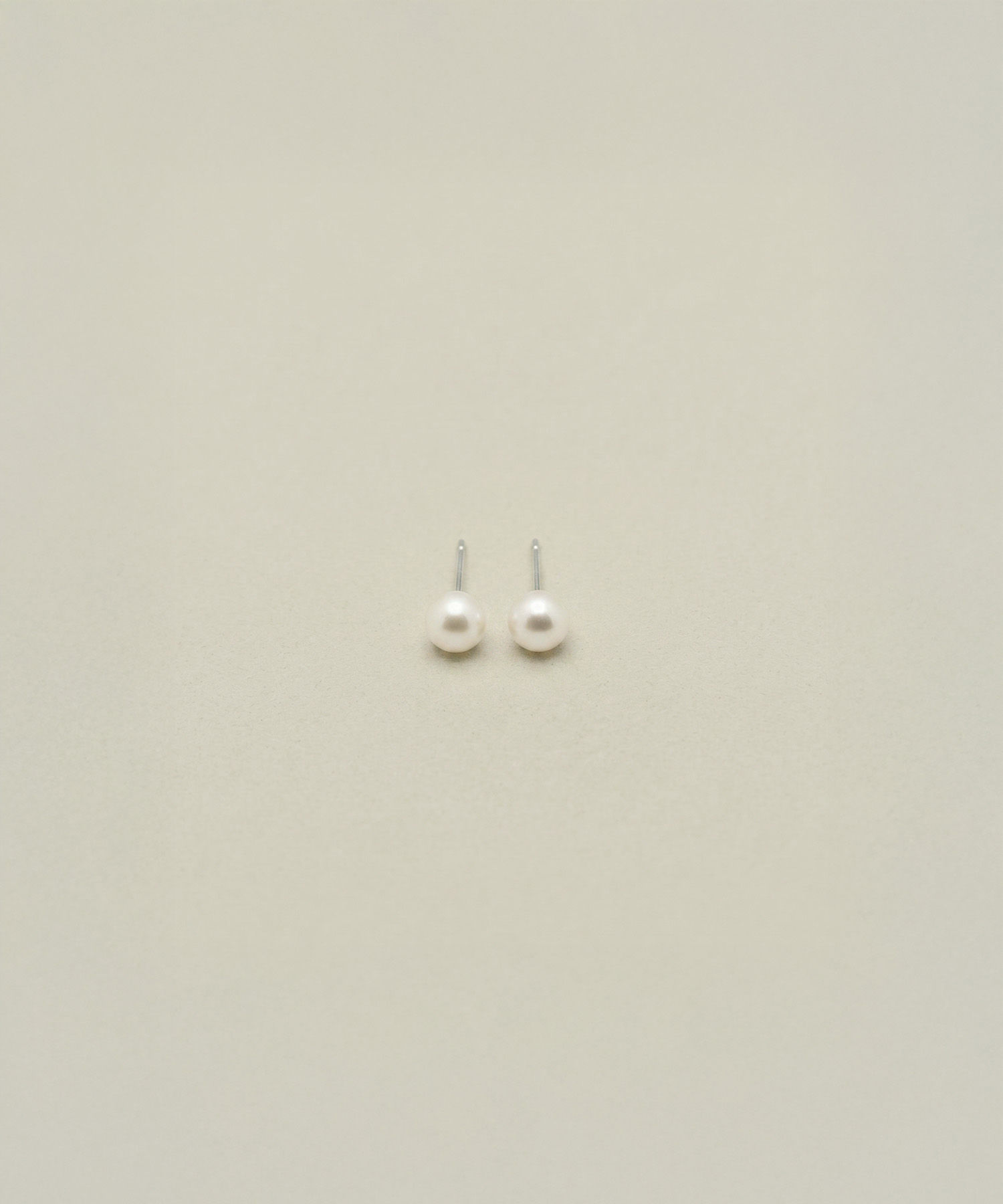 [stainless]ミニ パール ピアス 5mm