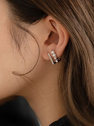 スカルとパールのイヤリング Earring | VATSURICA