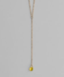 [surgical stainless]カラー ストーン ロング ネックレス