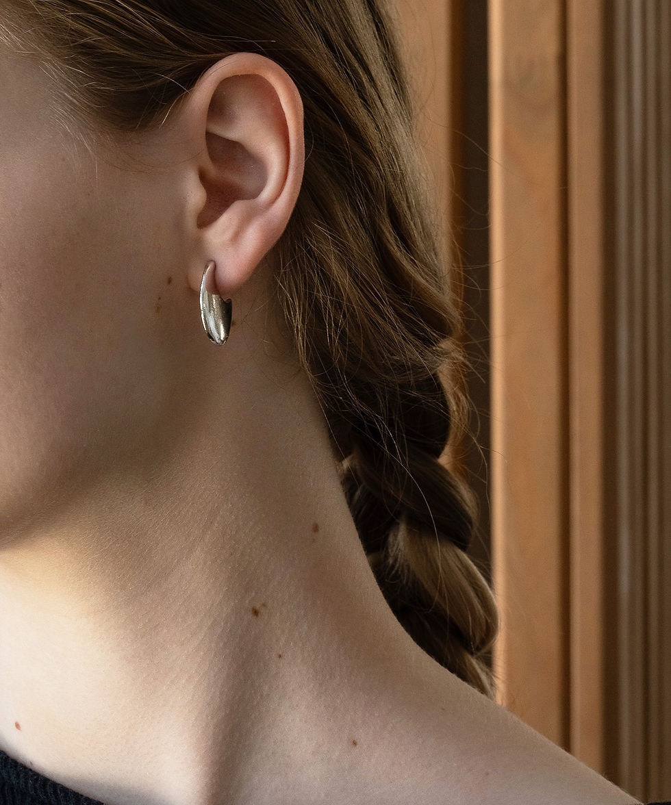 サムネイル： メタル ビッグ フープ ピアス