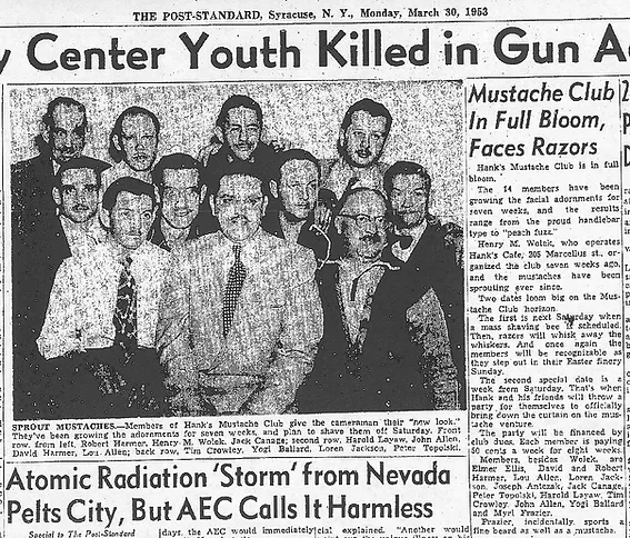 1953 Mustache Club Article