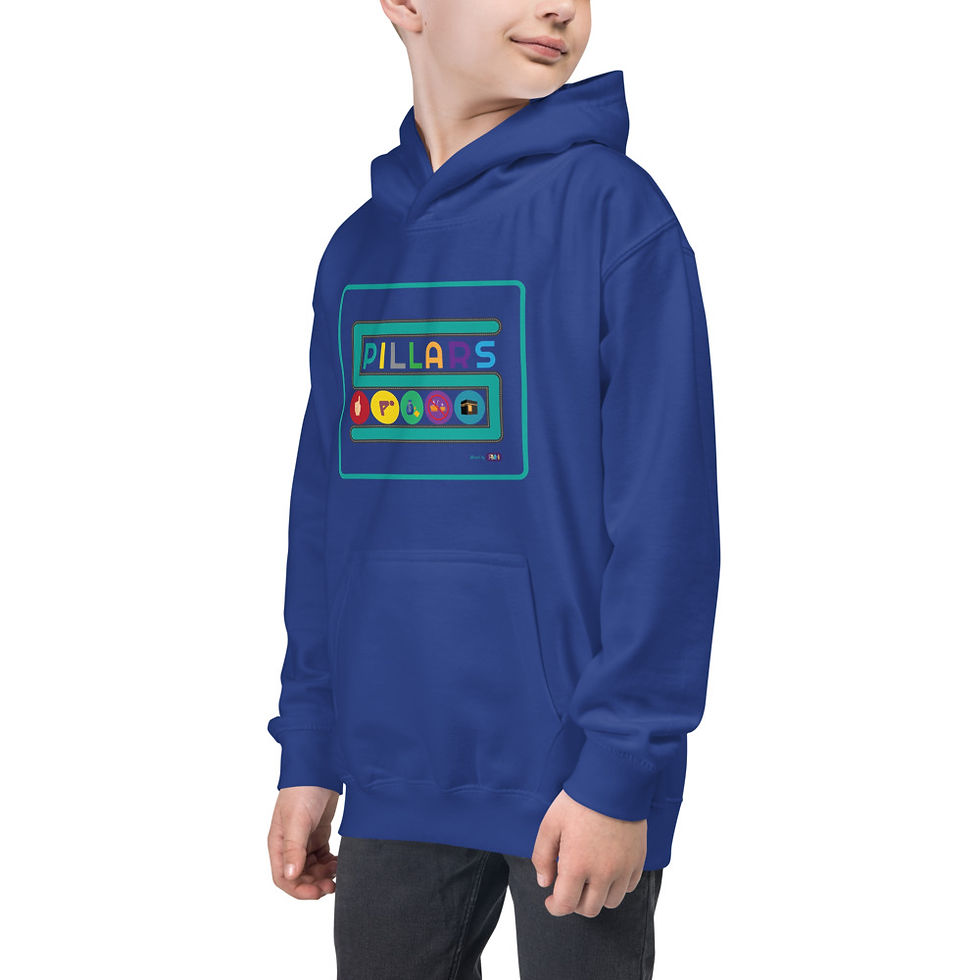 Thumbnail: Boys Hoodies - Five Pillars of Islam - Memorisation Garment - Model 1