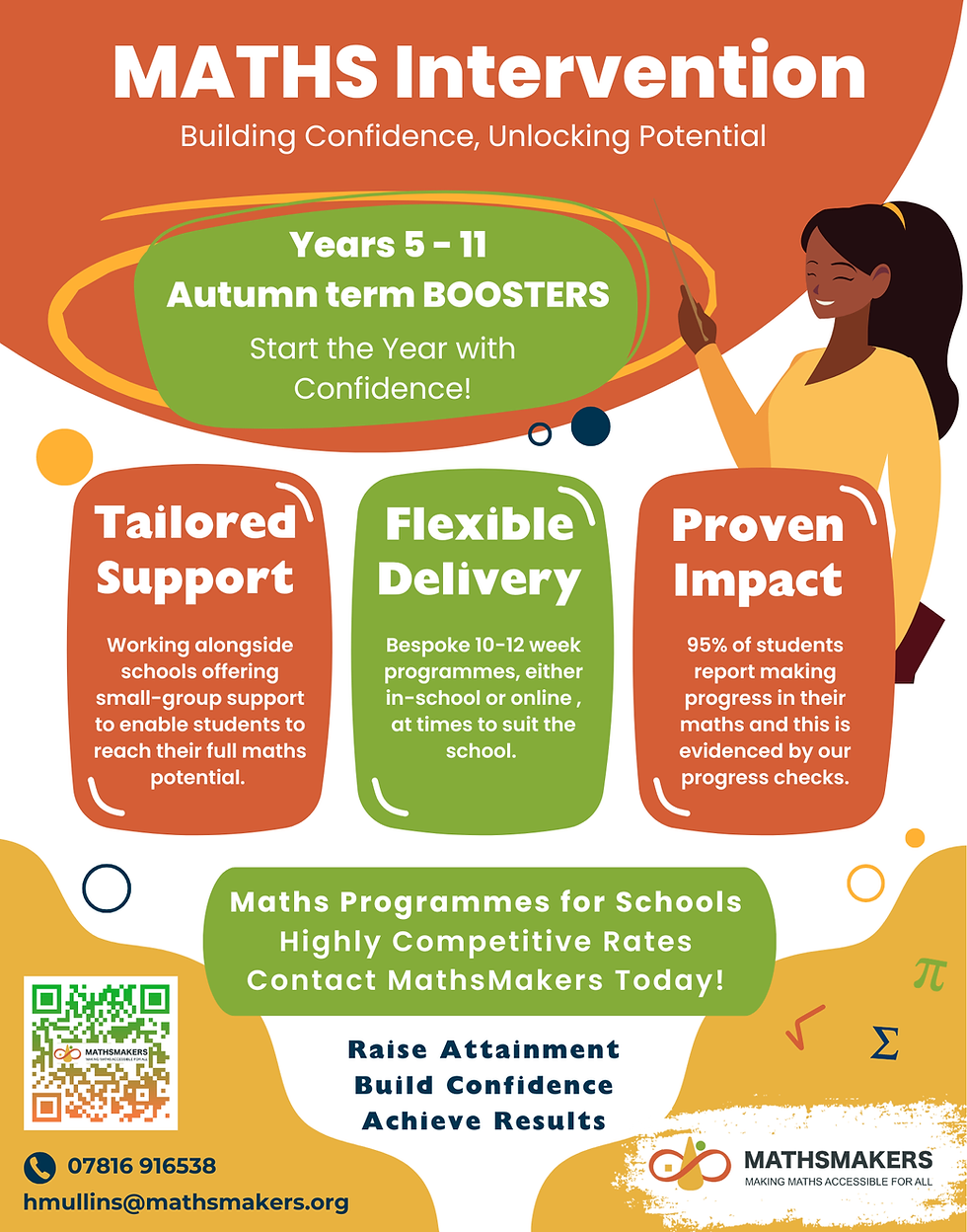 Autumn Maths Programmes – Bookings Now Open