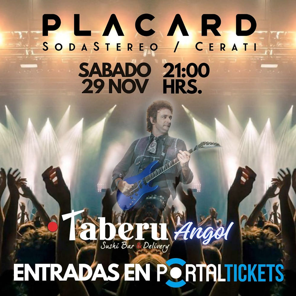 ANGOL - PLACARD TRIBUTO A SODA STEREO & CERATTI
