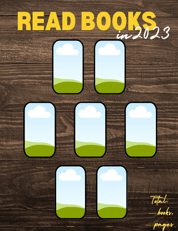 Wood Pattern - Yearly Read Book Overview