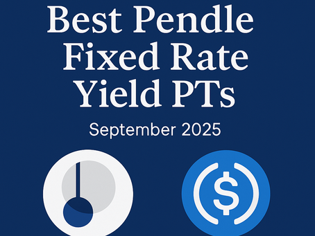 Best Pendle Fixed Rate Yield PTs: Where to Park Stables Safely (September 2025)