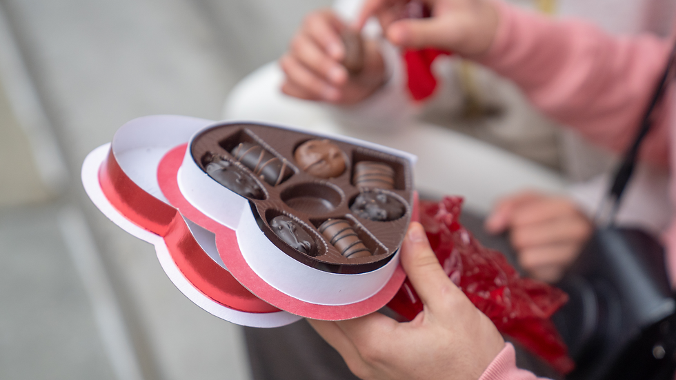 A box of chocolates.