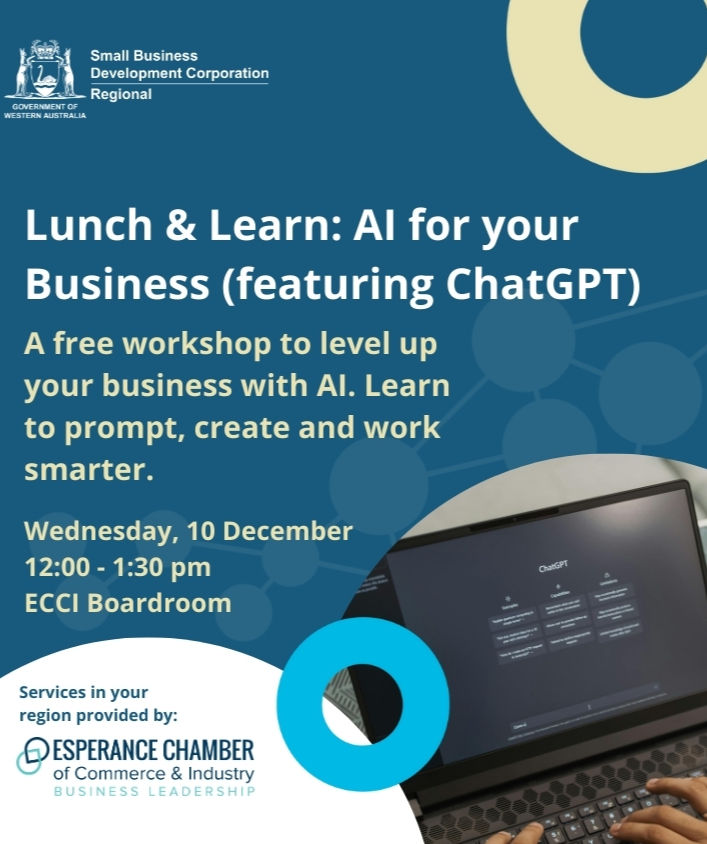 Lunch & Learn: AI for your Business (featuring ChatGPT)