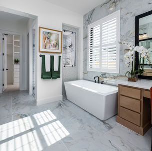 A bathroom after renovation