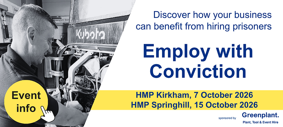 Employ with Conviction - discover how your business can benefit from hiring prisoners