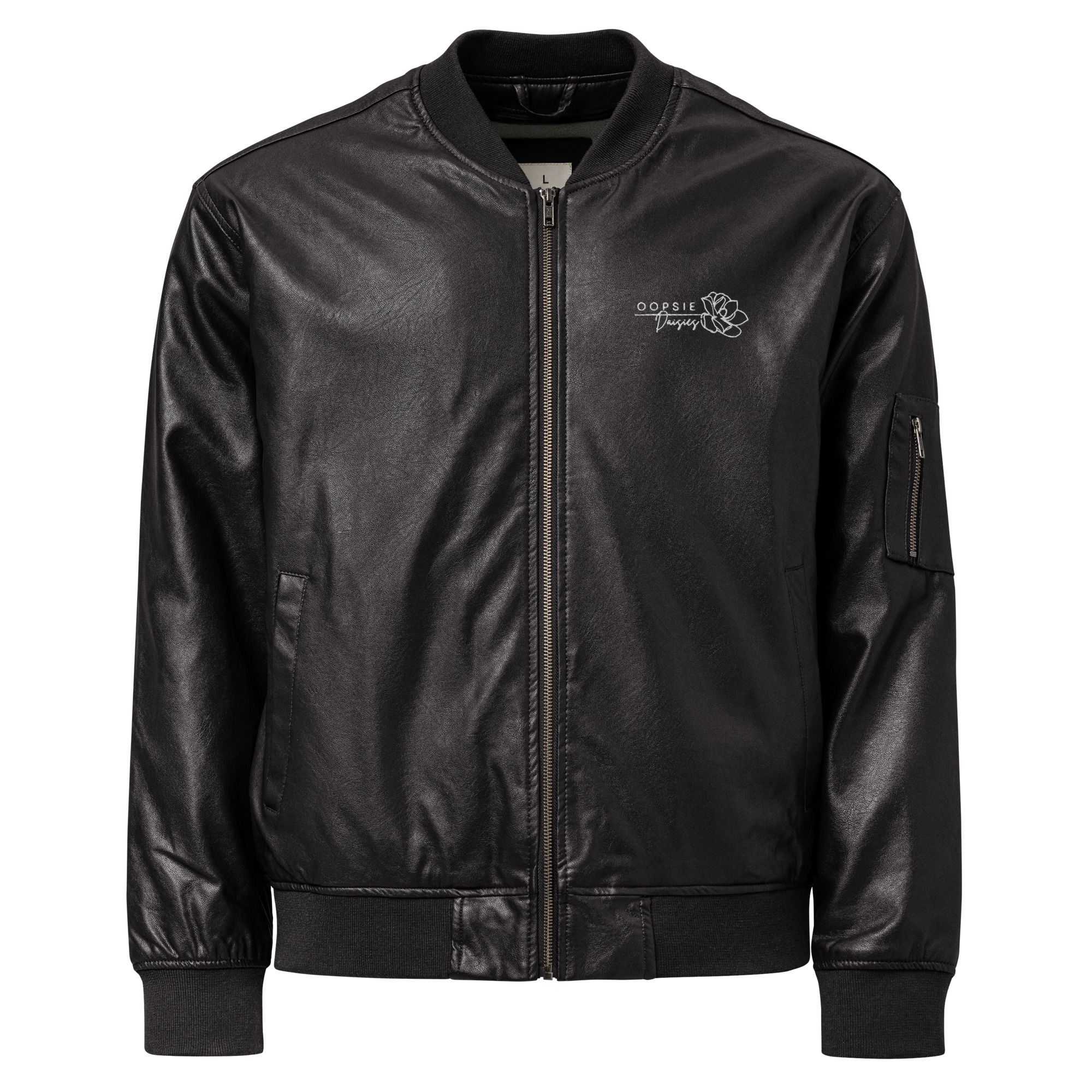 Oopsie Daisies - Leather Bomber Jacket
