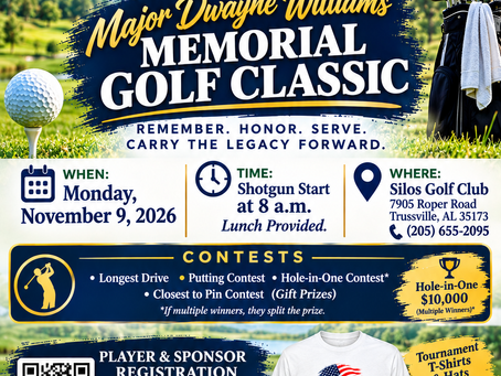 Major Williams Memorial Golf Classic Website Now Live, Open for Player Signups & Sponsors