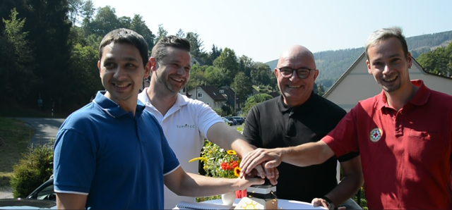 DRK Gießübel Inbetriebnahme Solaranlage von Sunvitec GmbH Thüringen