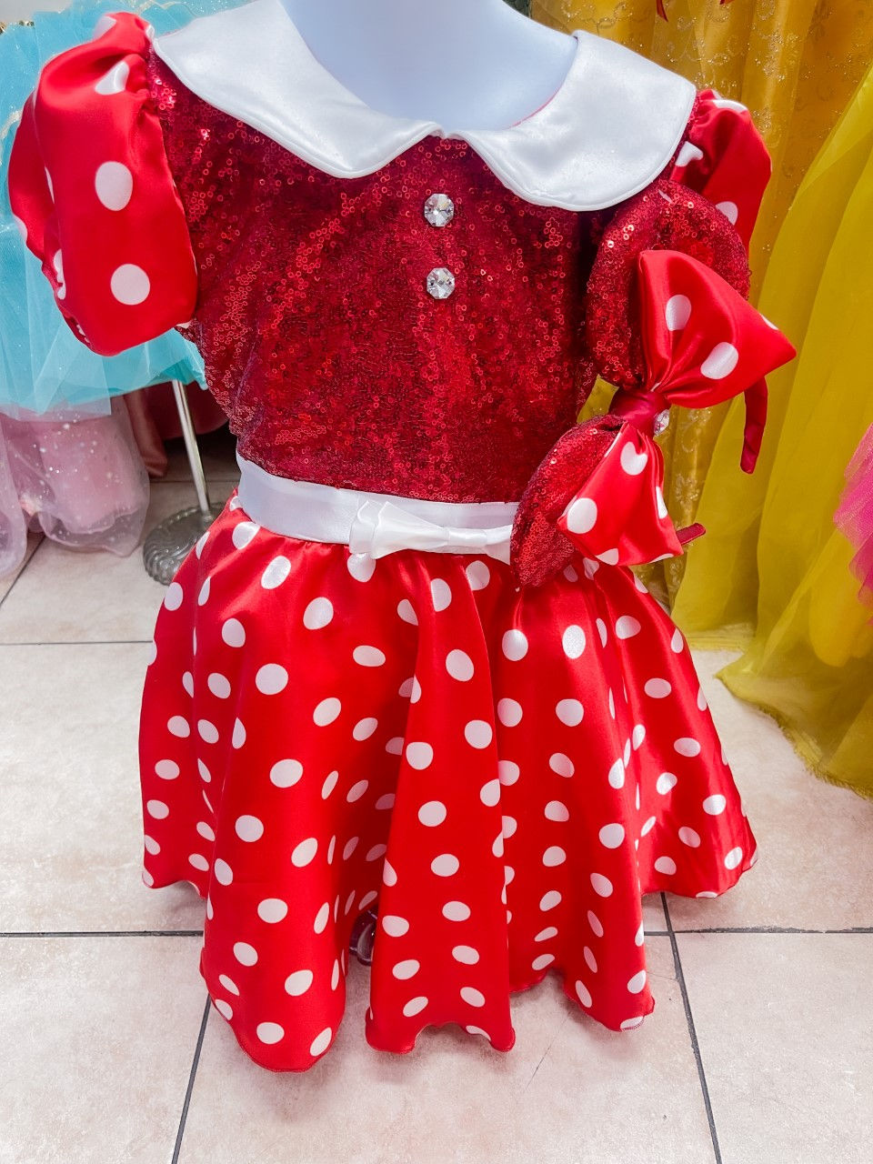 Thumbnail: Little Minnie Polka Dots Dress