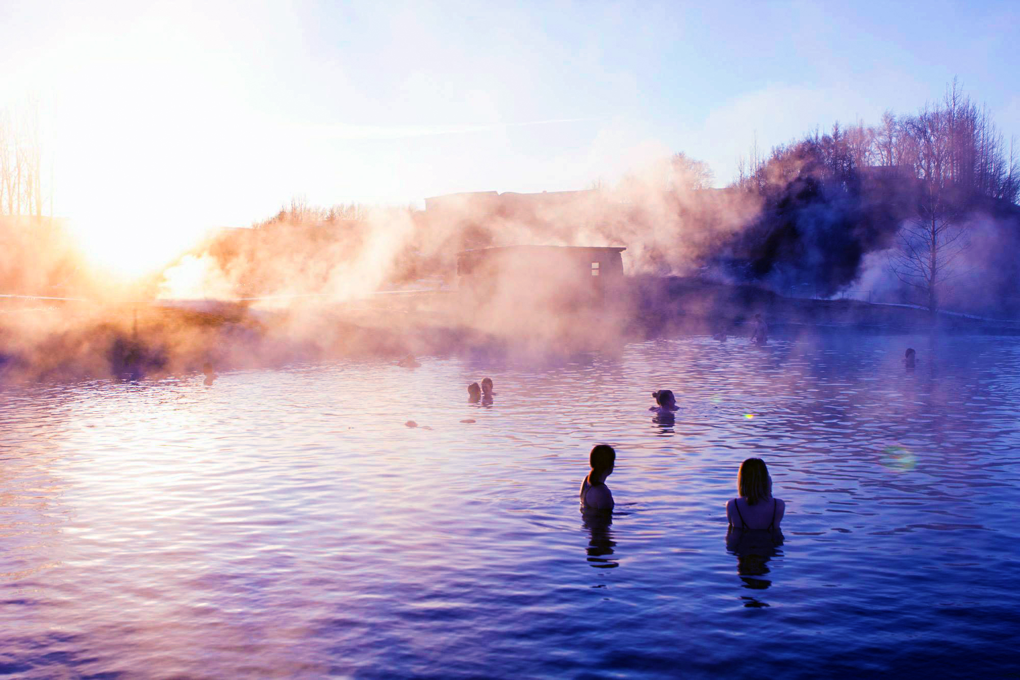 Secret Lagoon and Northern Lights Hu