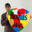 Thumbnail: THE BEATLES - Giant Guitar Pick - Painted steel 23"x24"