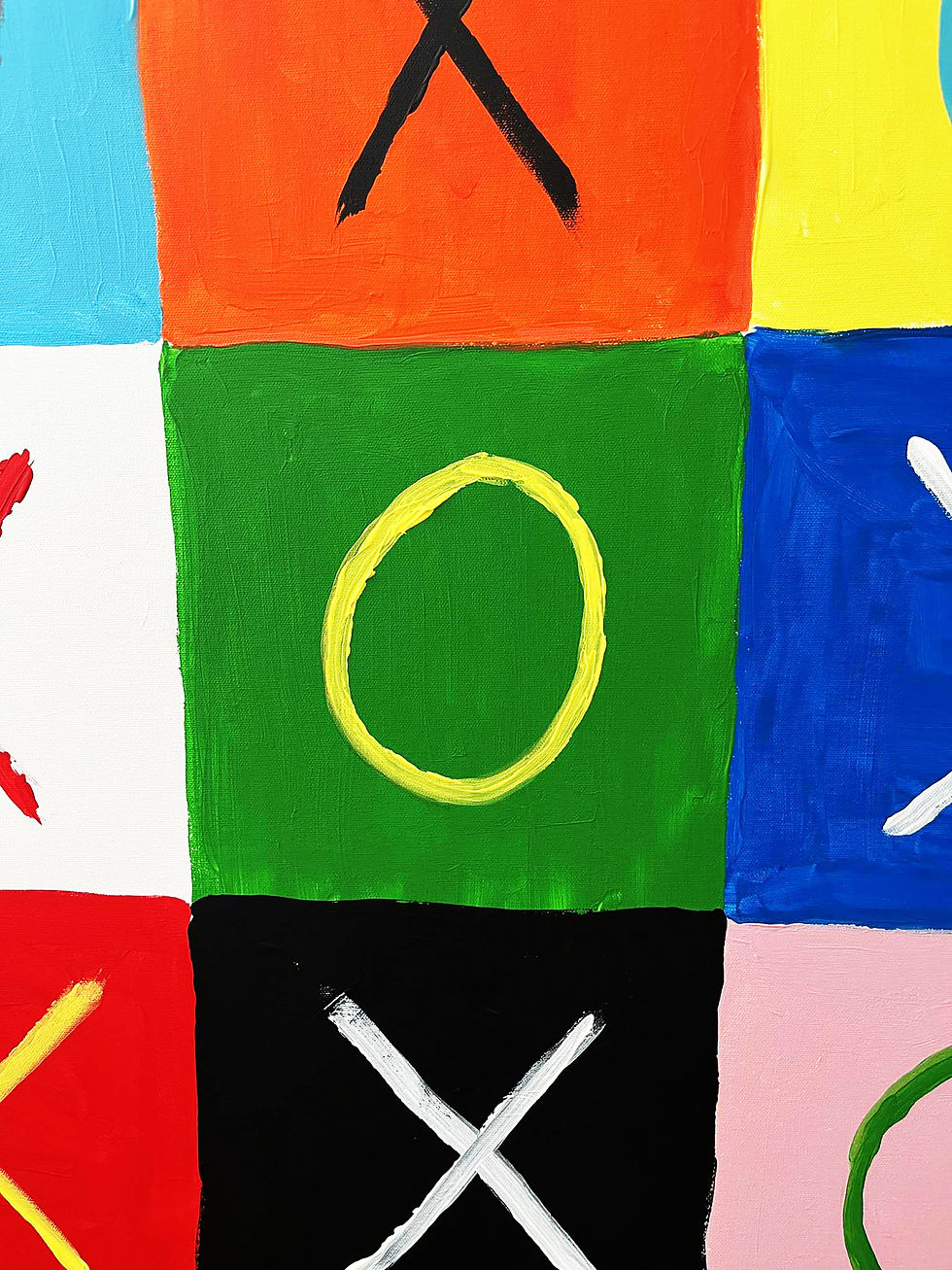 Thumbnail: XS AND OS - Original painting - 30"x30"