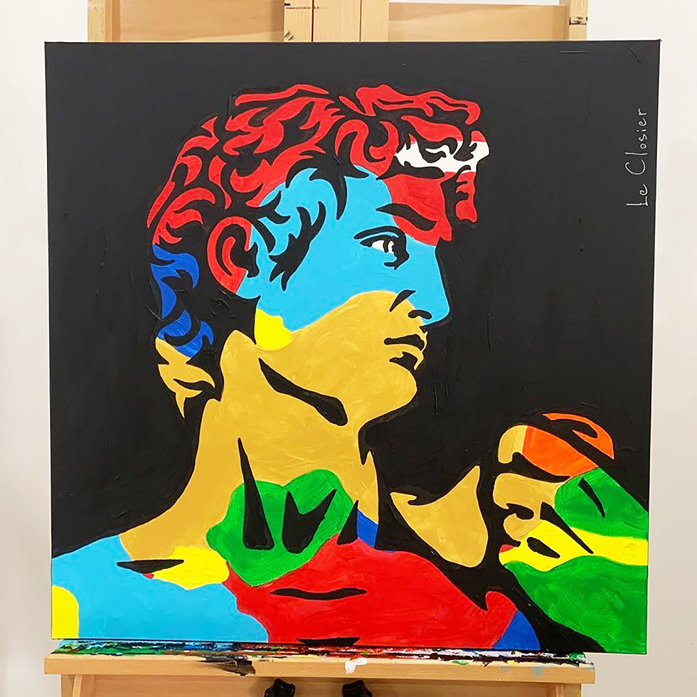 Thumbnail: DAVID II - Original painting - 30"x30"