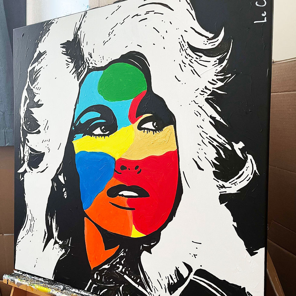 Thumbnail: DOLLY PARTON - Original painting - 30"x30"