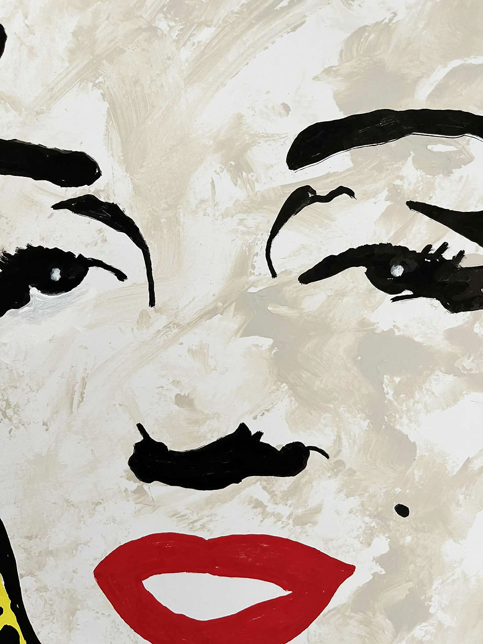 Thumbnail: MARILYN - Original painting on paper 18in x 24in