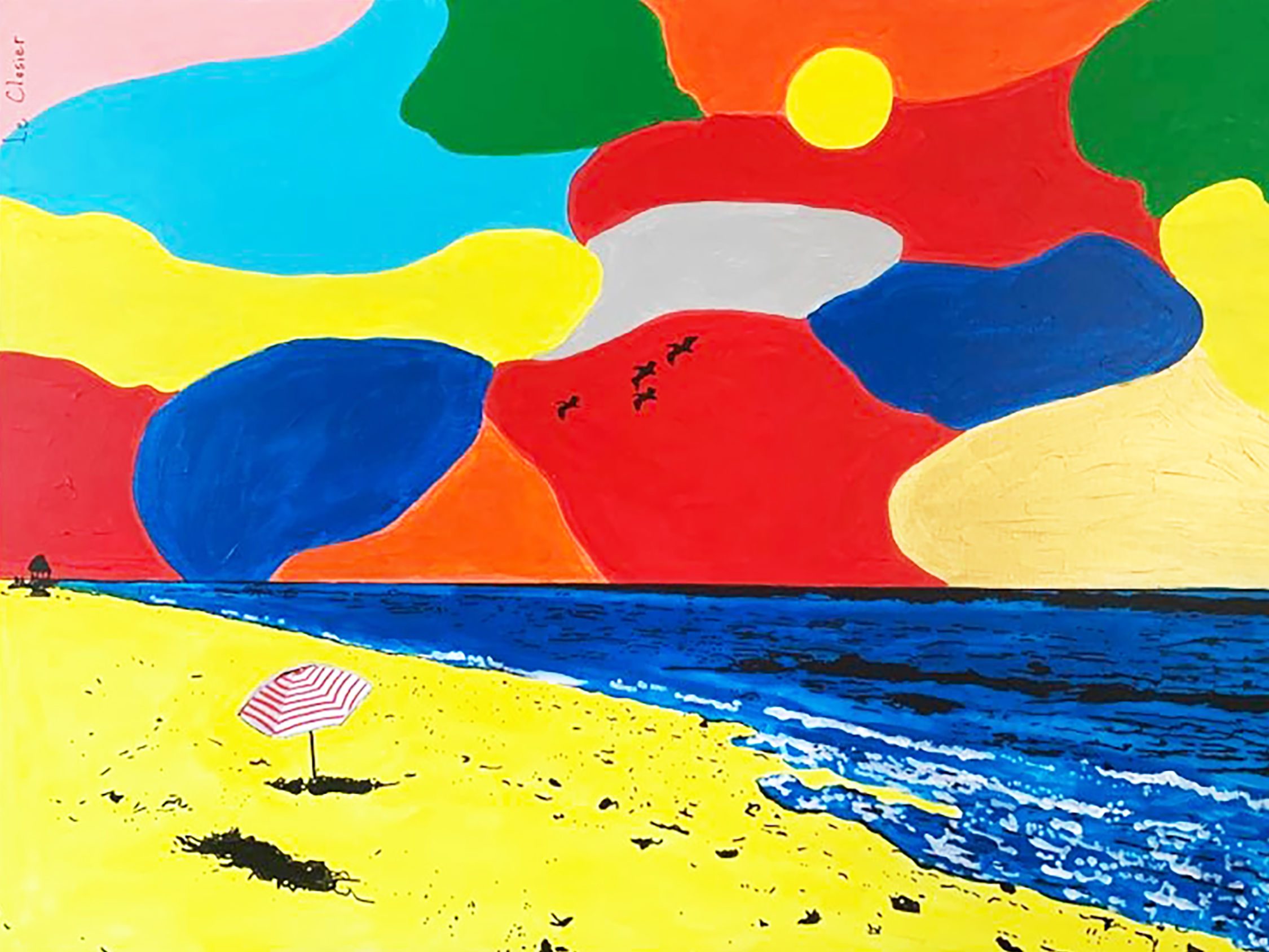 THE BEACH - Original painting - 36"x48"