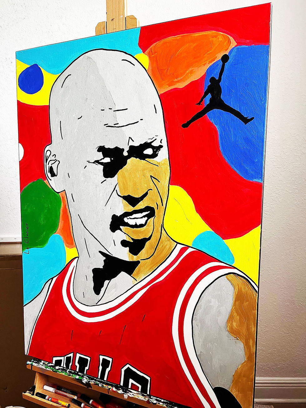 Thumbnail: MICHAEL JORDAN - Original painting - 30"x40"