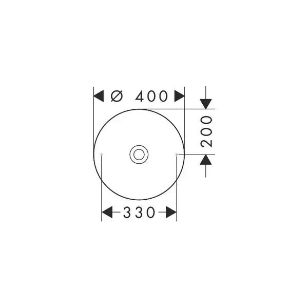 Thumbnail: AXOR Suite Basins & Bathtub Wash bowl 400 without tap hole and overflow