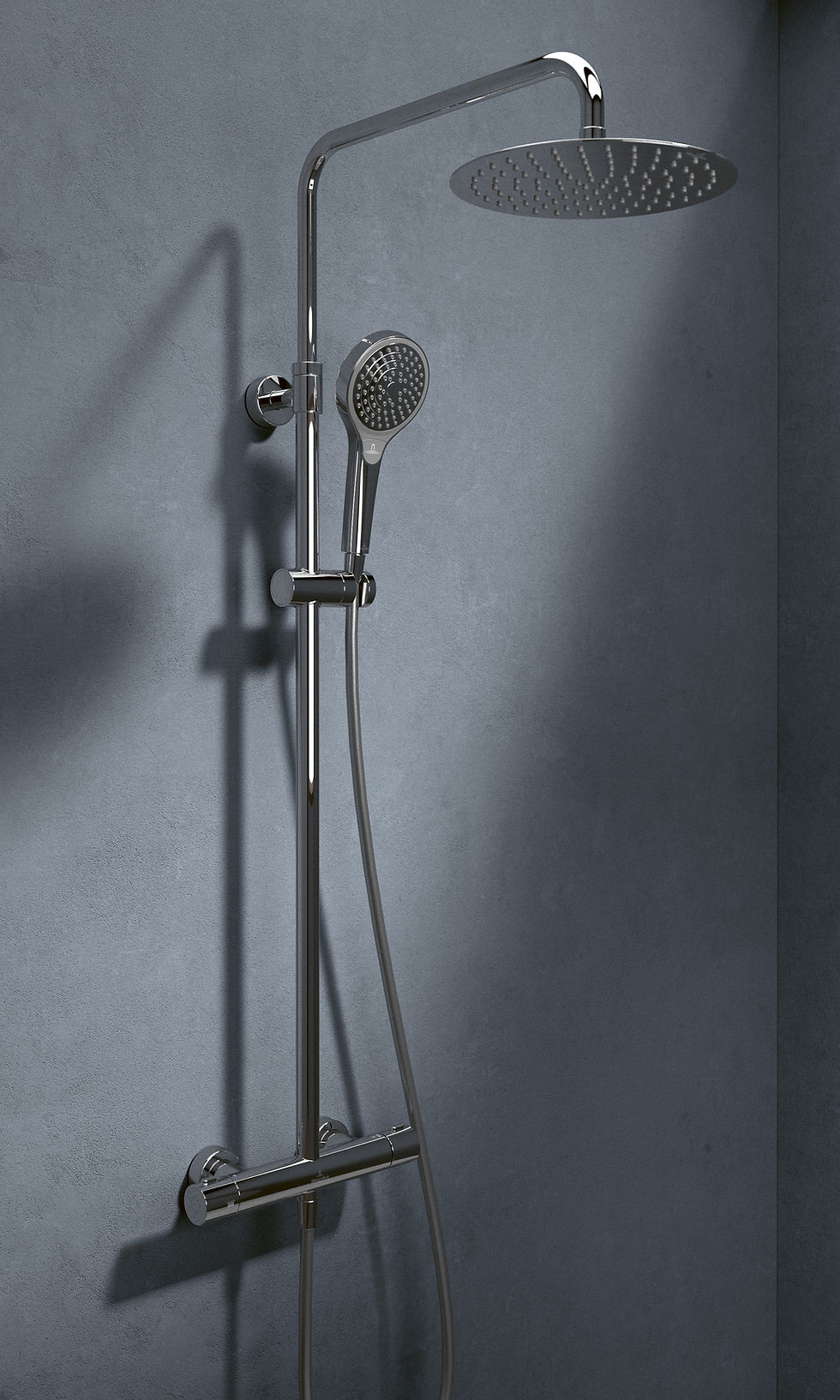 ภาพขนาดย่อ: Embrace PLUS Shower system with 3 features, for wall-mounted, Chrome