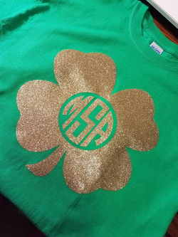 St. Pattys Day Monogram Shirt