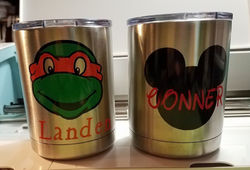 Ninja Turtle and Mickey Decals