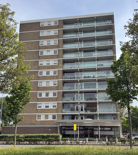 Een appartementencomplex in Katwijk aan Zee.