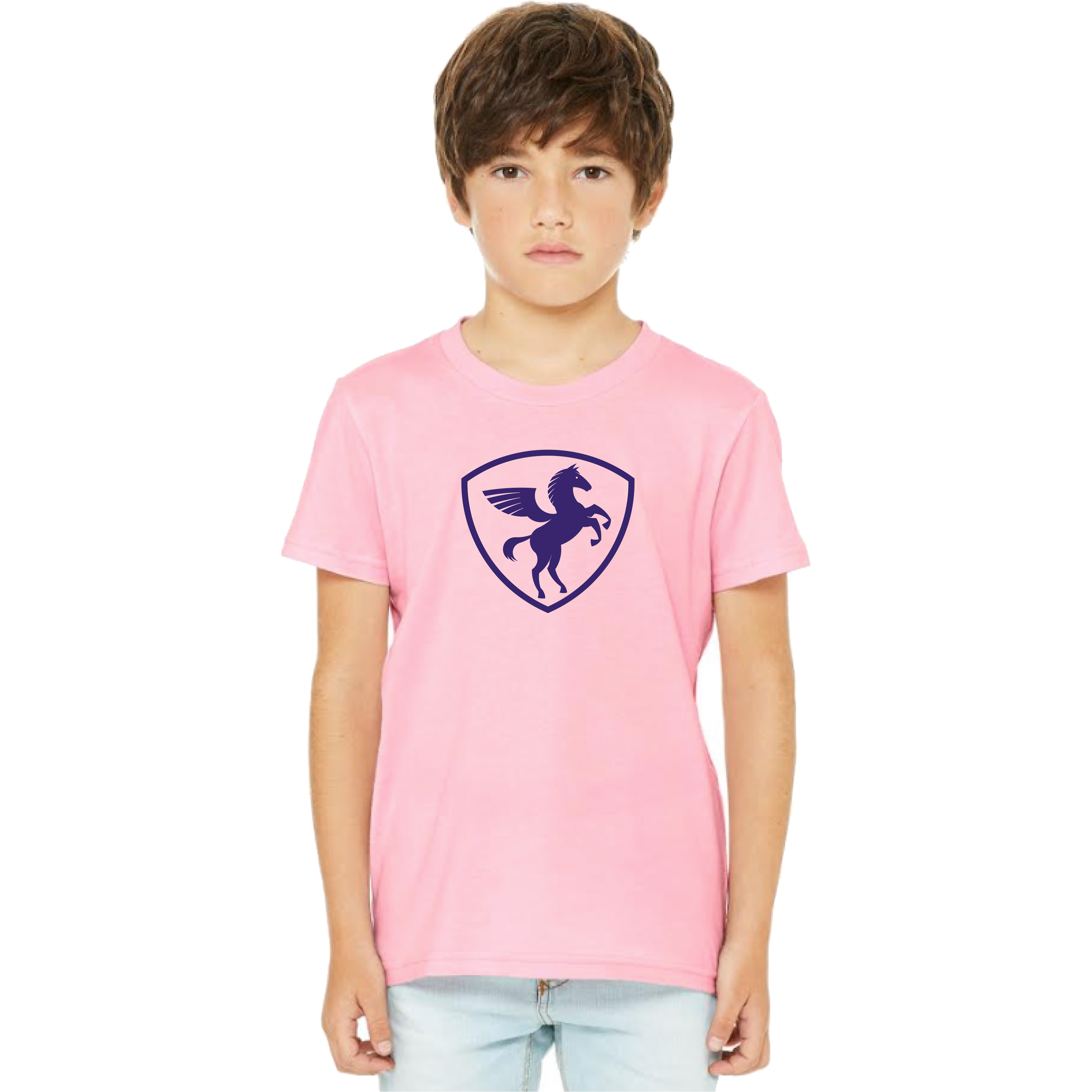 Youth Short Sleeve Tee (Pink)