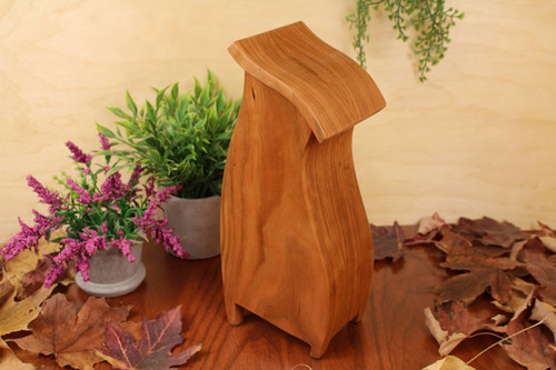 Cherry Tipsy Mini Wonky Wooden Jewelry Box | Masterpiece Lasered Wood